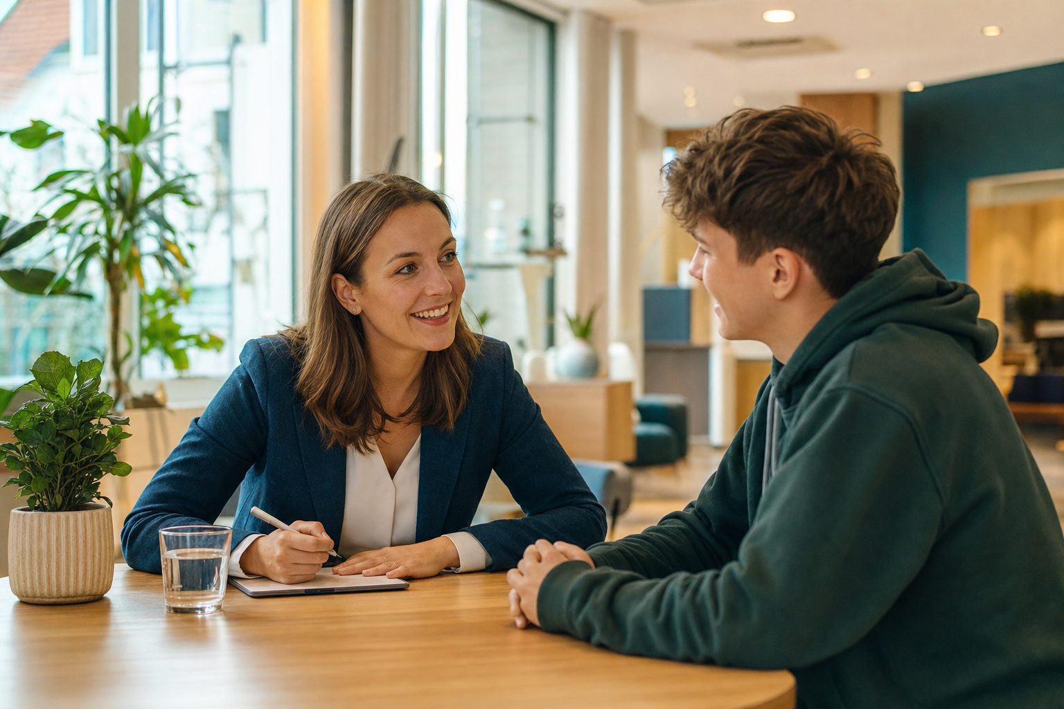 Beratungssituation in einer Genossenschaftsbank